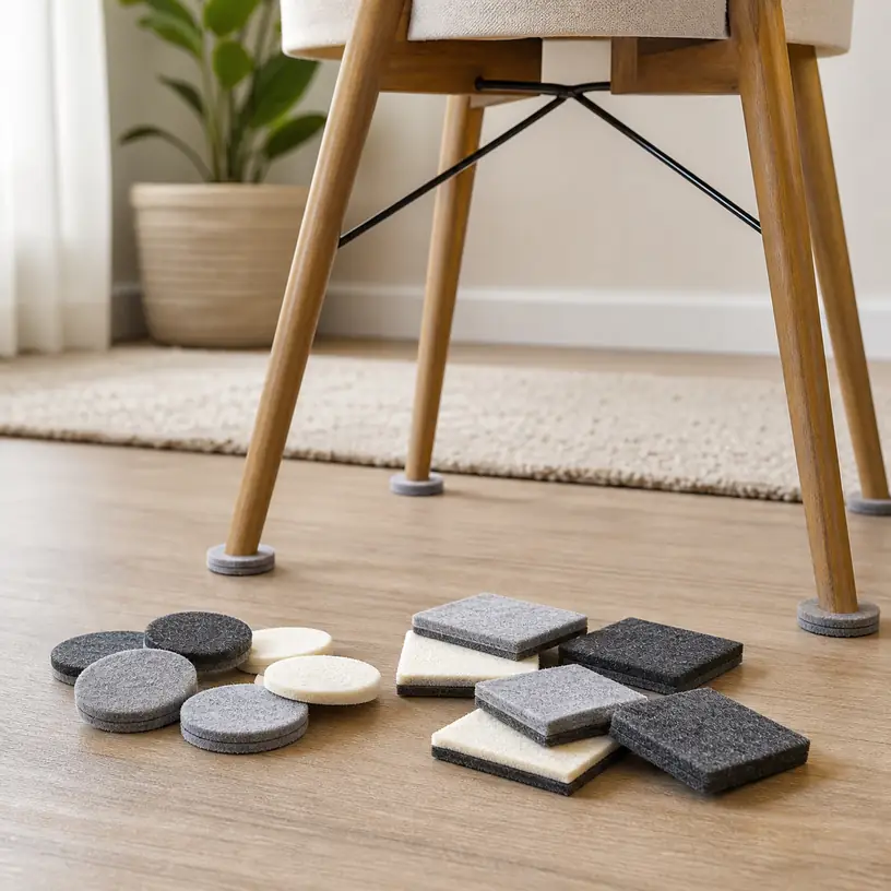Illustrative image for a felt furniture pads buying guide