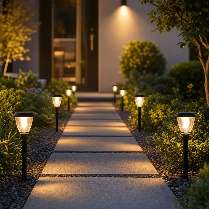 Illustrative image for a solar pathway lights buying guide