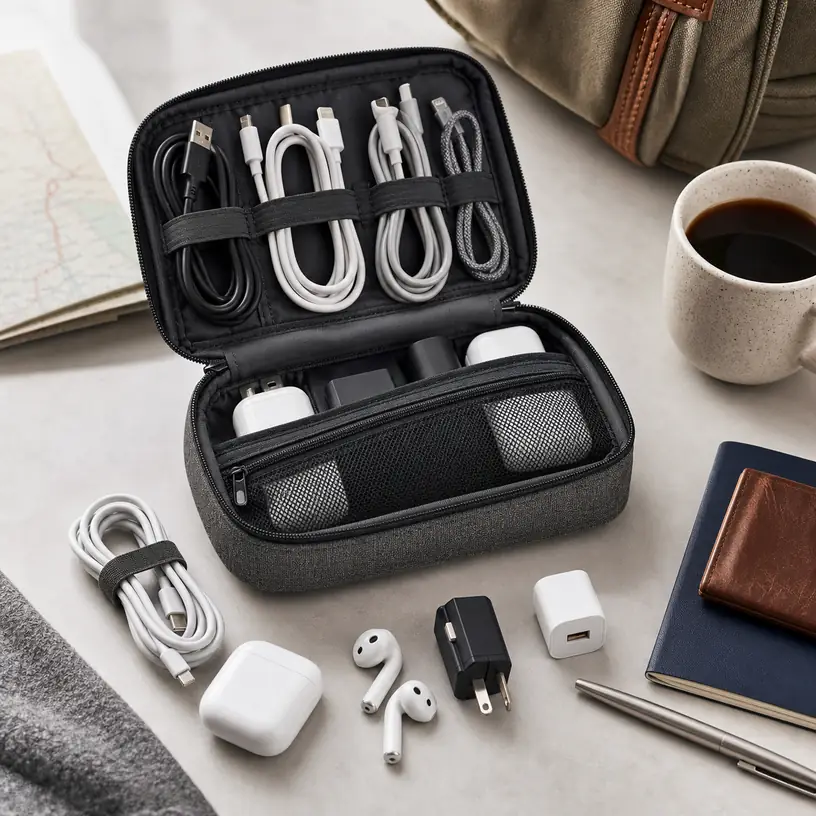 Illustrative image for a travel cable organizer buying guide